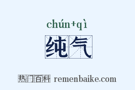 纯气是什么意思的图片